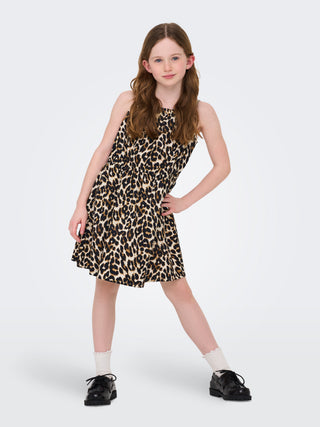 Only - Clara Leopard Kjóli