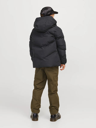 Jack & Jones -  Coslay Svartur Puffer Jakki