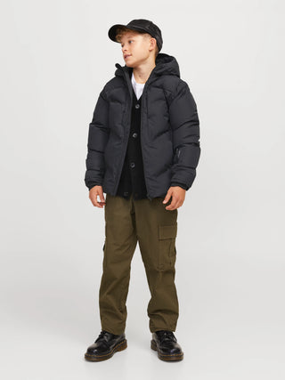 Jack & Jones -  Coslay Svartur Puffer Jakki