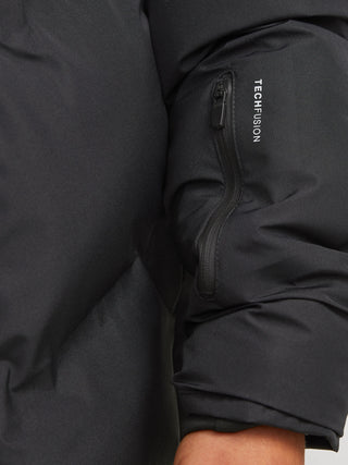 Jack & Jones -  Coslay Svartur Puffer Jakki
