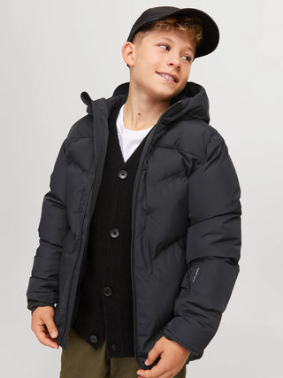Jack & Jones -  Coslay Svartur Puffer Jakki