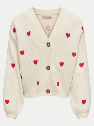 Only - Dana Heart Cardigan