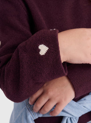 Only - Hearts Knt. Blusa