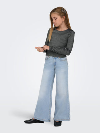 Only - California Mid Waist Wide Flared Buksur