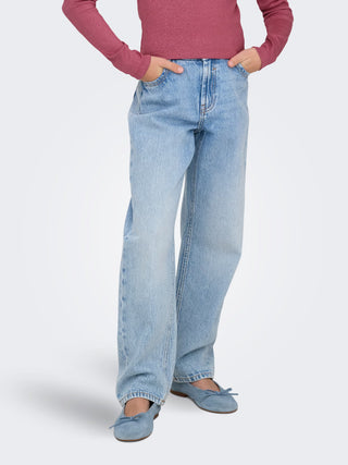 Only - Dad Reg Straight Berry Buksur