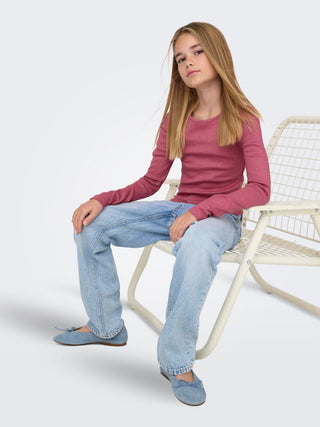 Only - Dad Reg Straight Berry Buksur