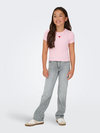 Only - Juicy High Waist Heart Wide Buksur