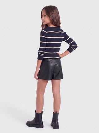 Only - Mist-Amili Leður Short