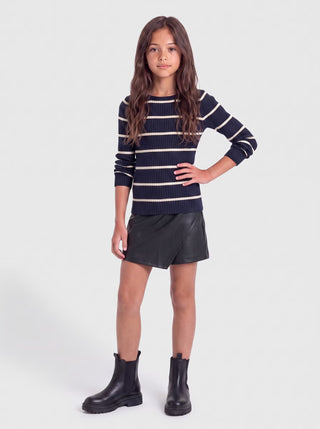 Only - Mist-Amili Leður Short